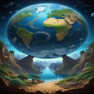 cartoon picture of planet earth