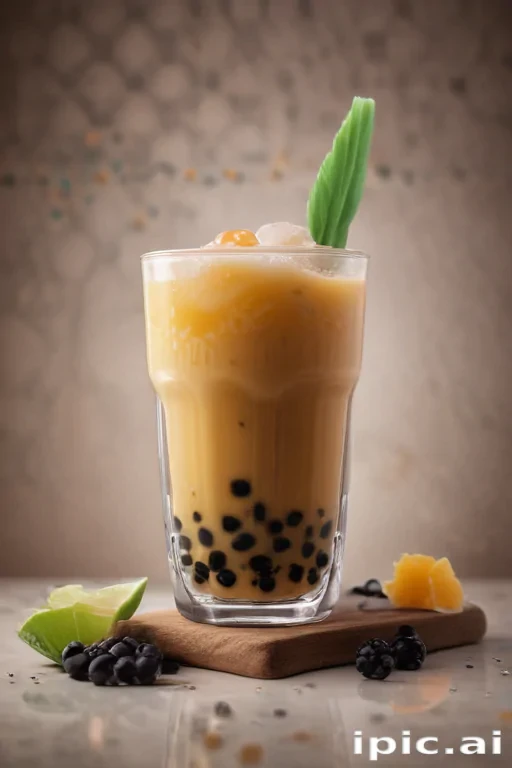 boba tea background