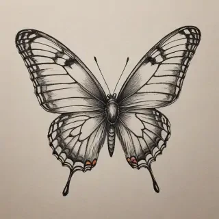 buterfly sketch