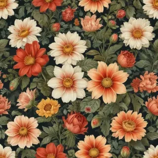 vintage flower illustration