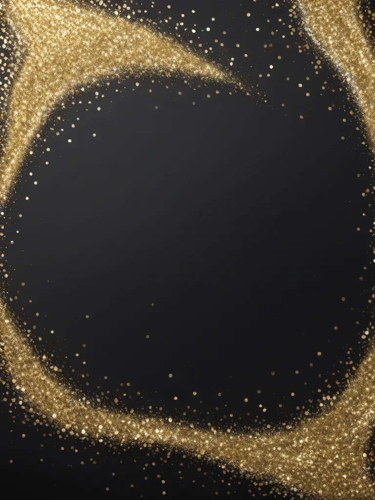 black and gold glitter background