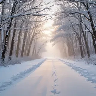 winter zoom background