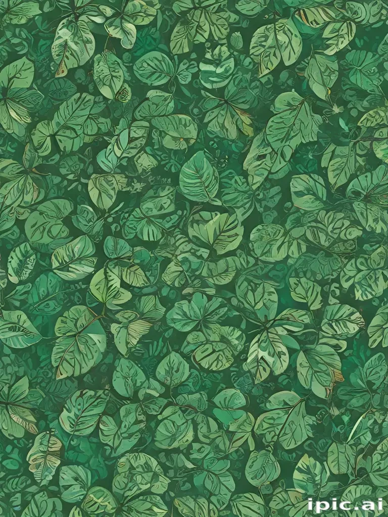 green leaf design