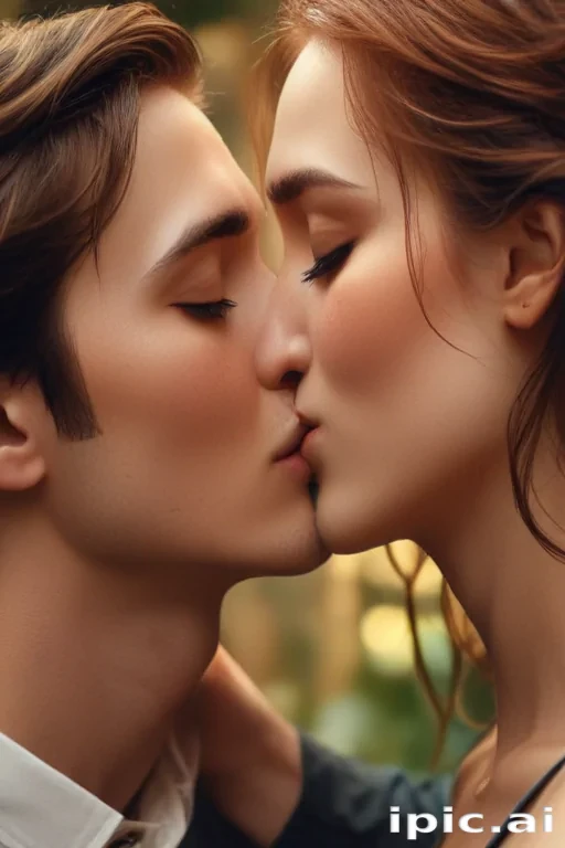 kissing aesthetic