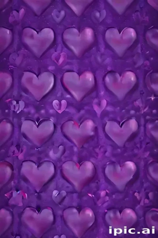 purple hearts wallpaper