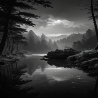 black and white png