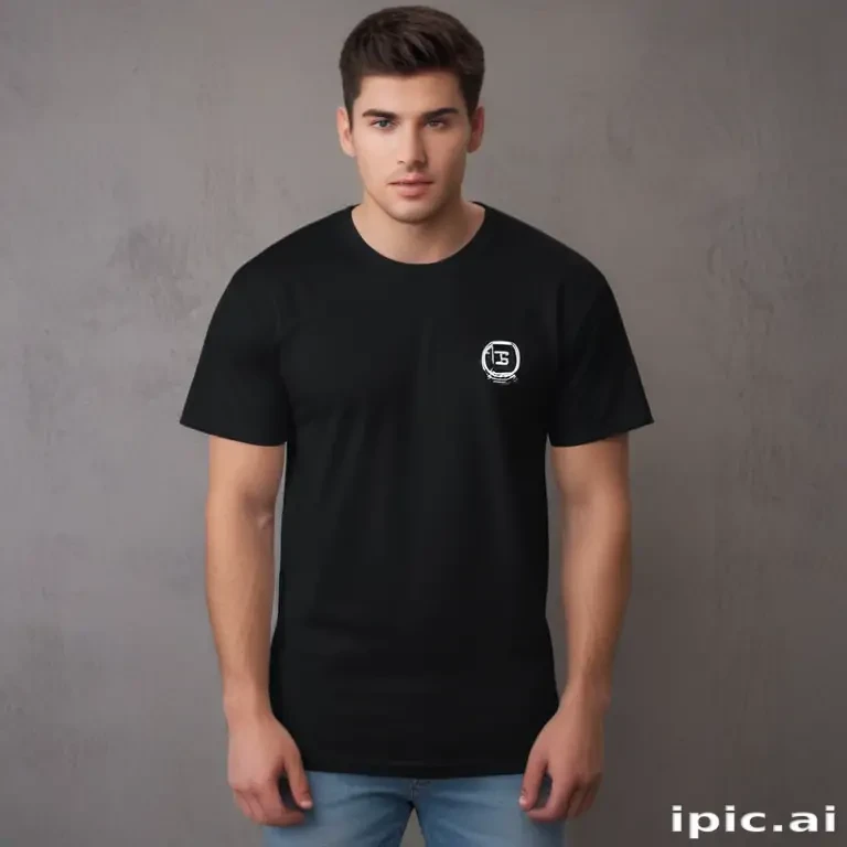 black tee shirt mockup