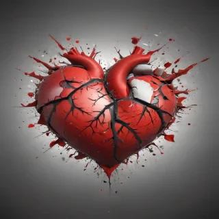 broken heart background