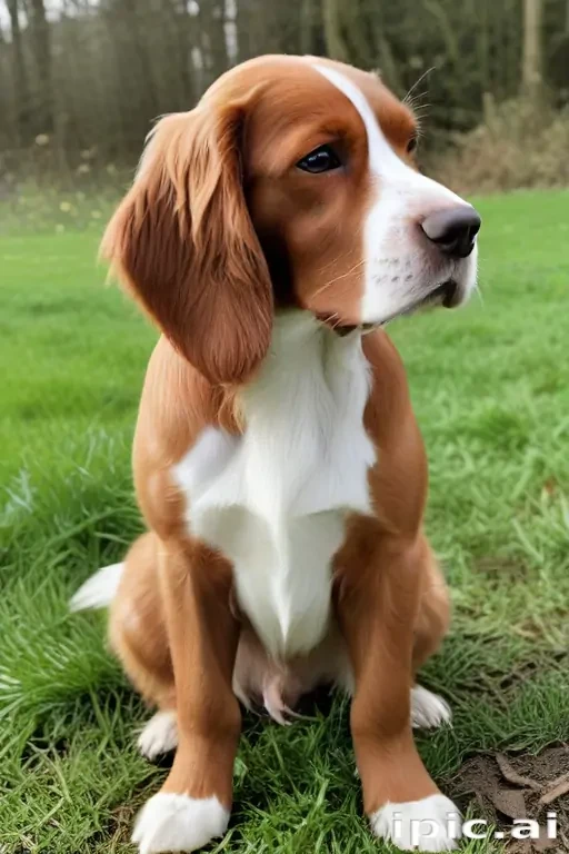 irish red and white setter