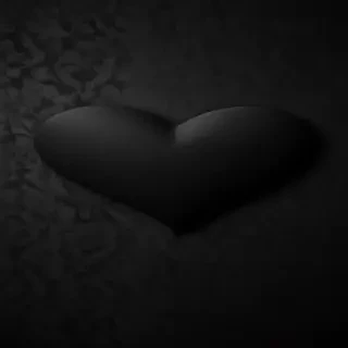 black wallpaper heart