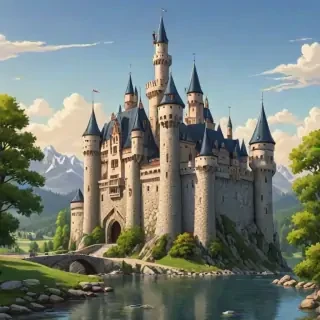 castle in cartoon