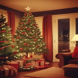 retro christmas image