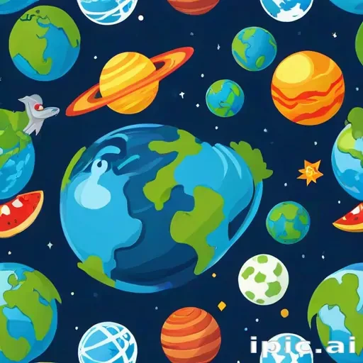 cartoon picture planet earth