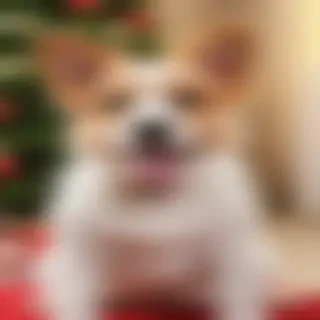 christmas dog background