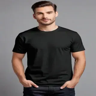 black t shirt mockup