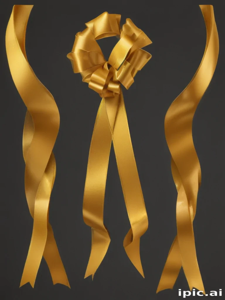 gold ribbon clipart