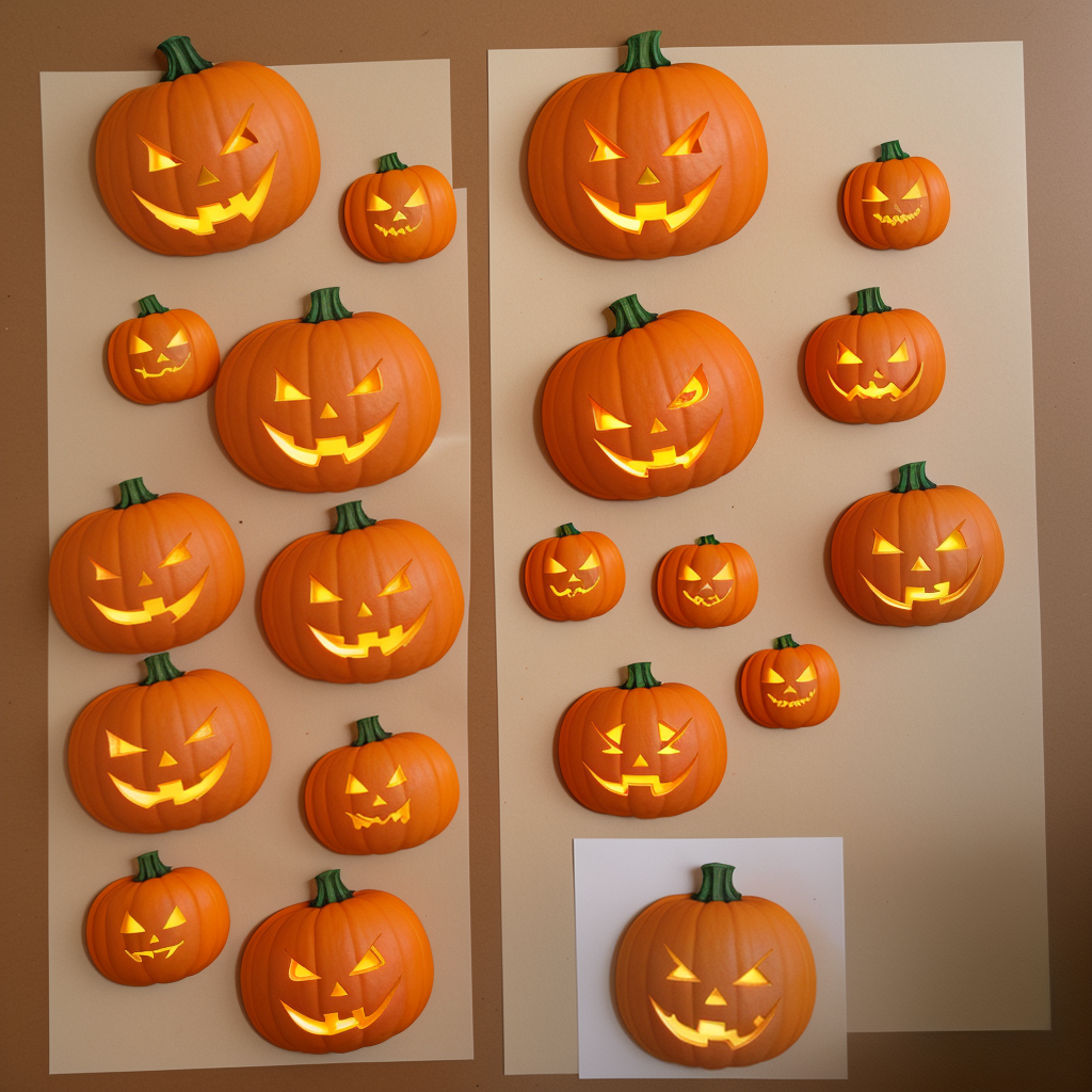 jack o lantern face printouts