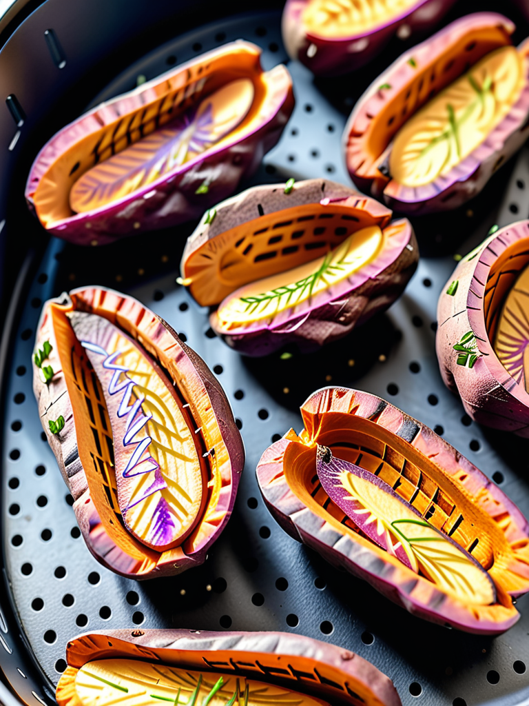 air fryer japanese sweet potato