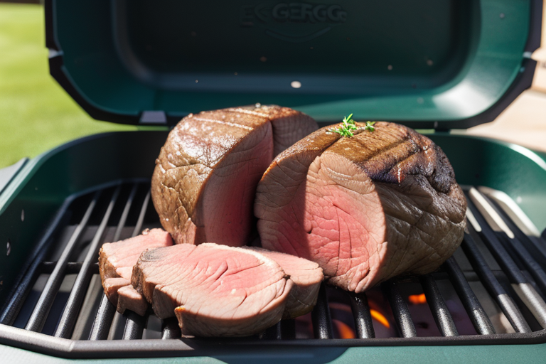 beef tenderloin on big green egg