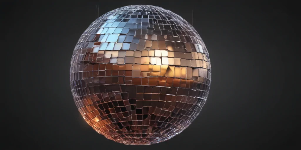 transparent background disco ball png