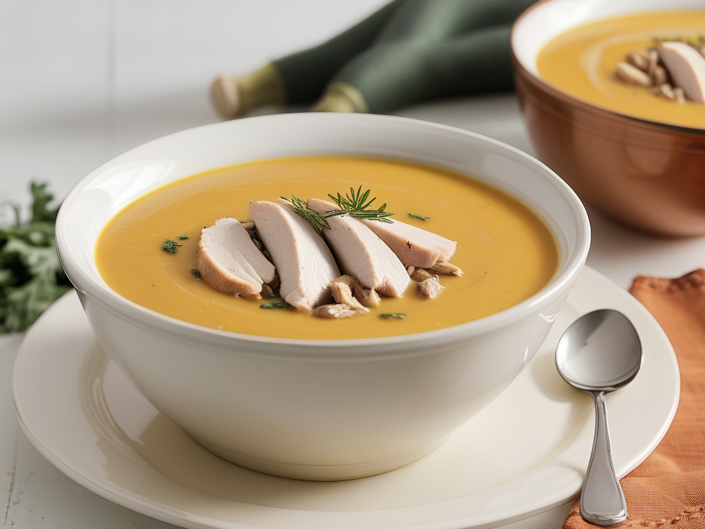 butternut squash soup with chicken