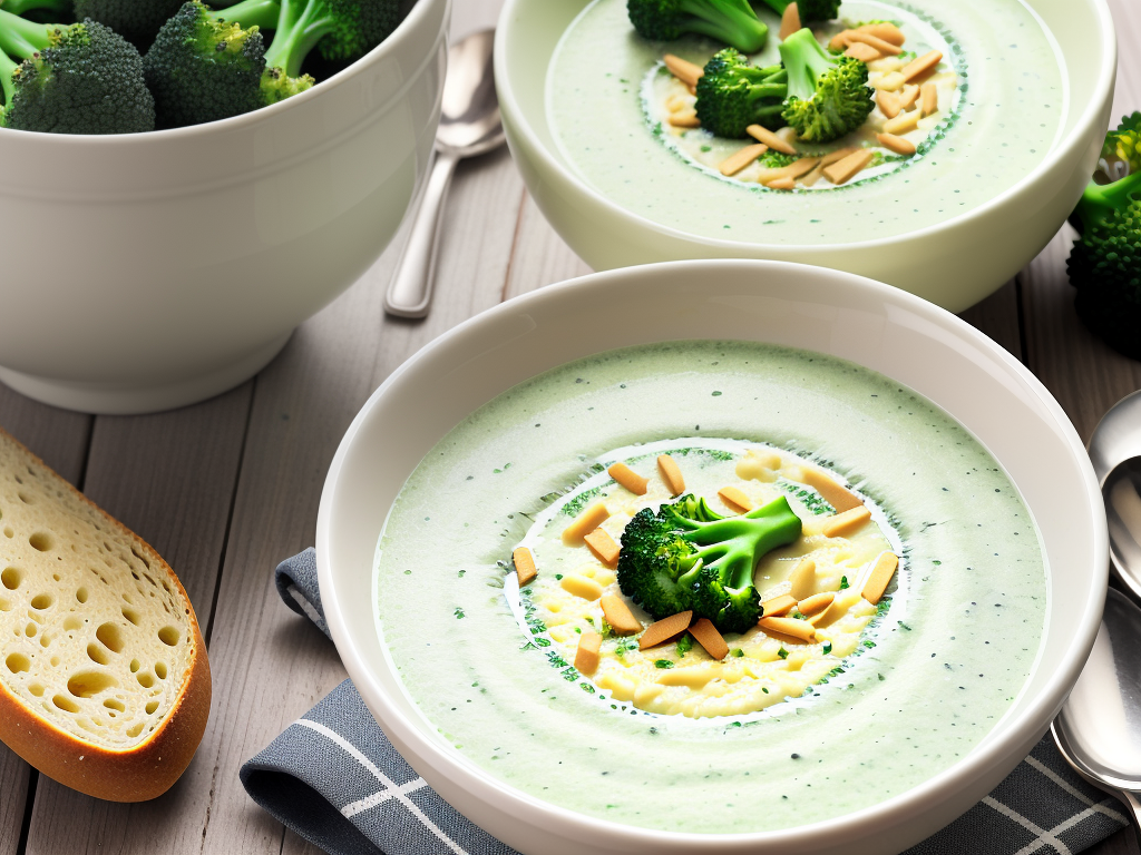 what to eat with broccoli cheese soup