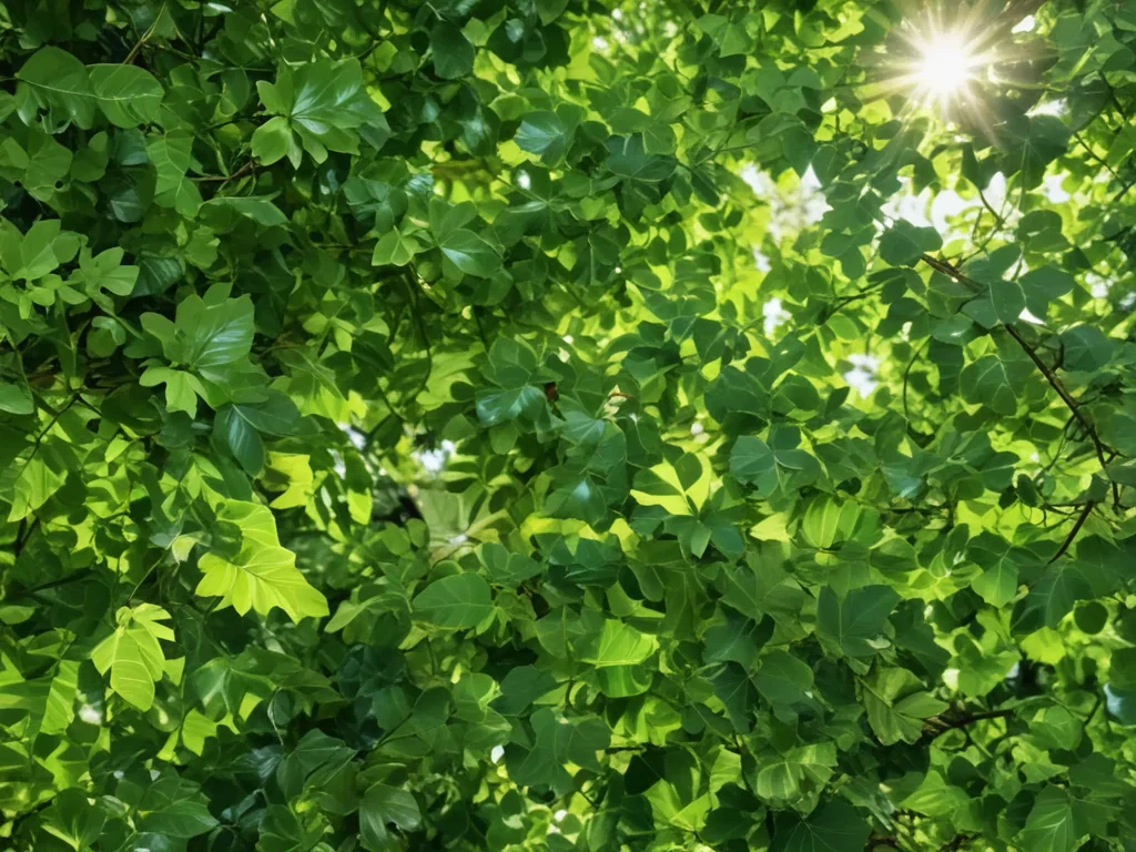 background green leaves