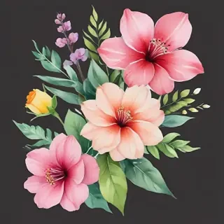 watercolor flowers png