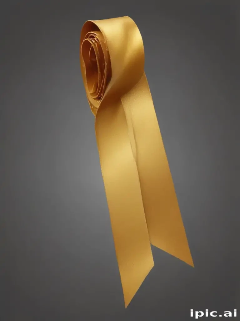 gold ribbon png