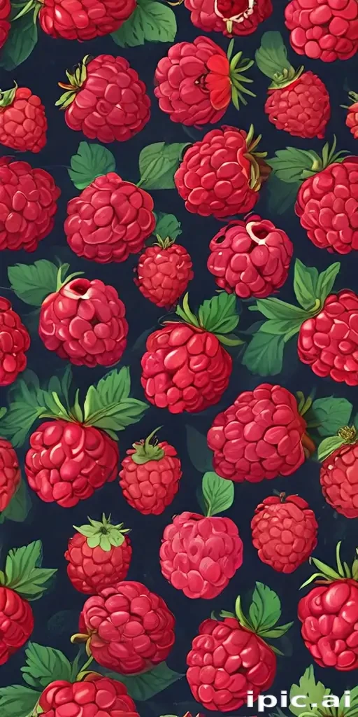 cartoon raspberry