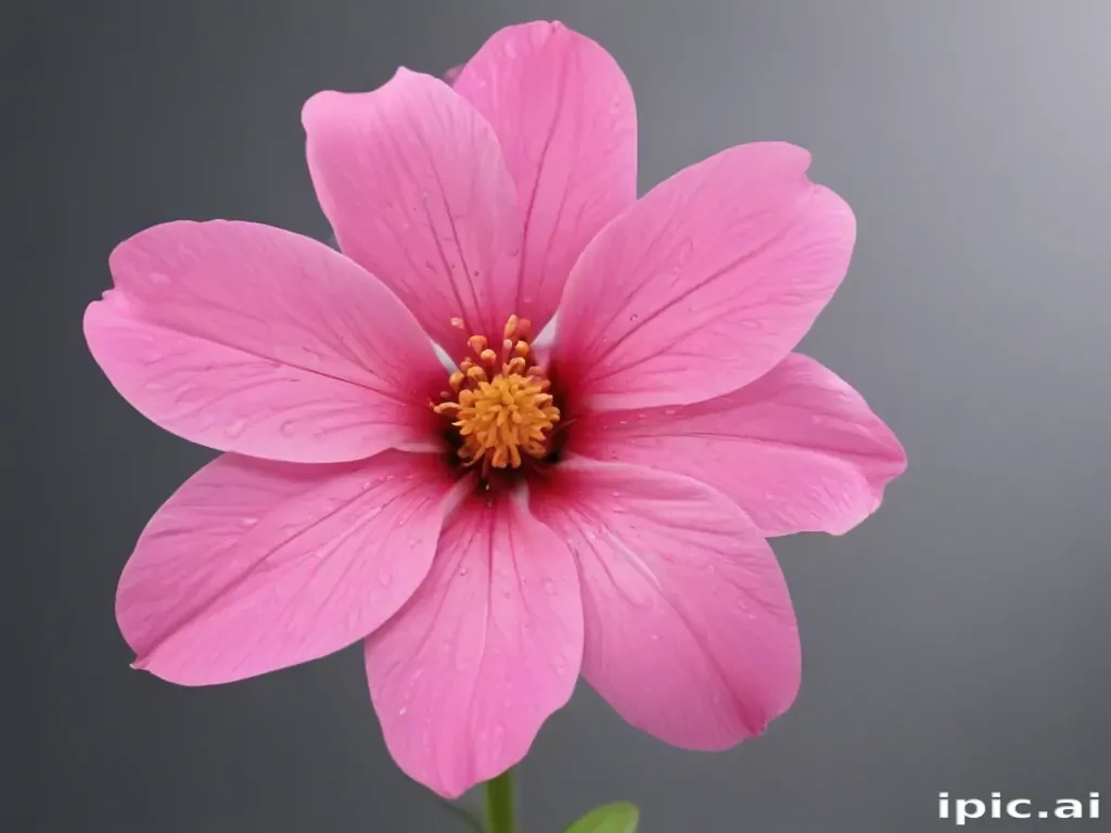 pink flower transparent background