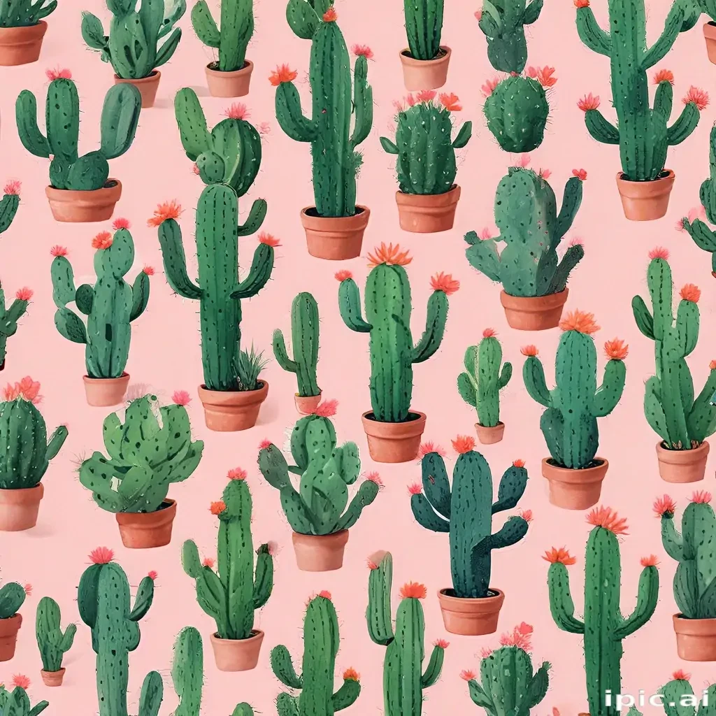 aesthetic cactus wallpaper