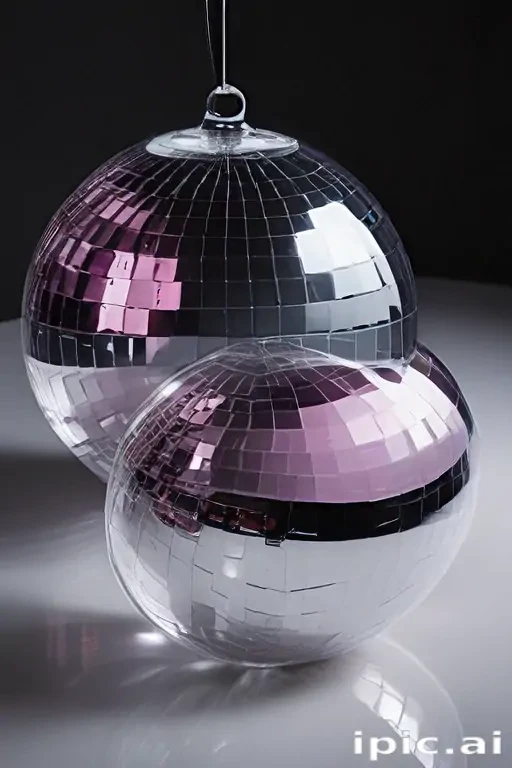 transparent disco balls
