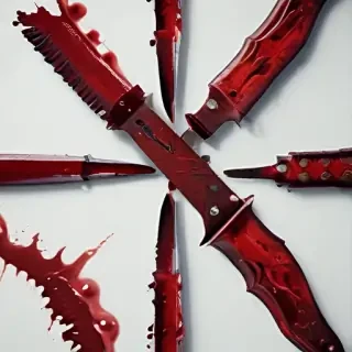 bloody knife aesthetic