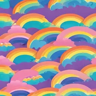 cute rainbow background