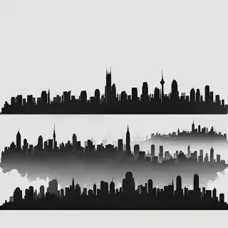 city silhouette png