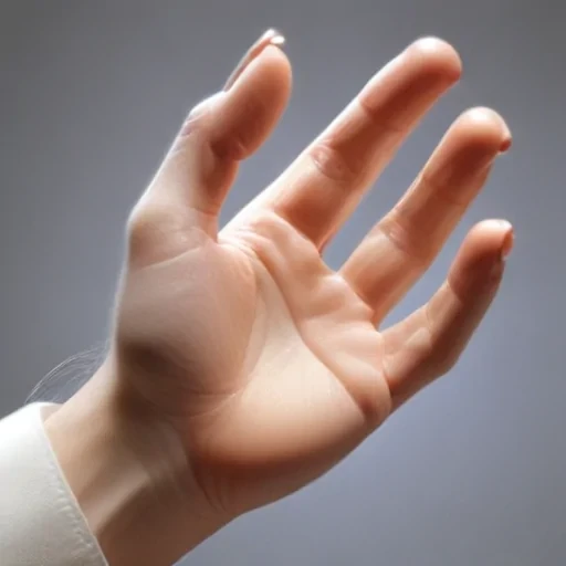 transparent prayer hand