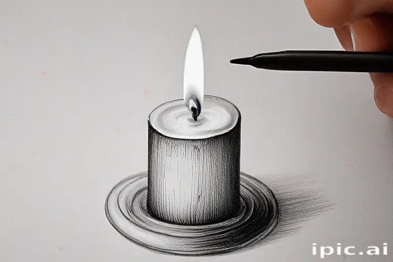 candle drawing