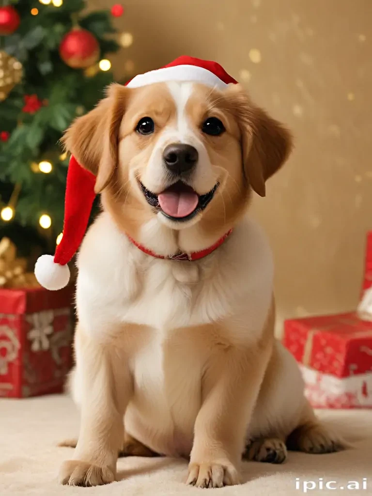 christmas wallpaper dog