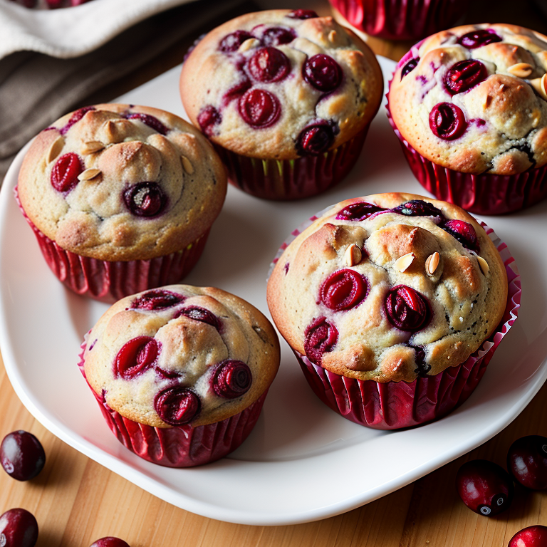 cranberry muffins with dried cranberries
