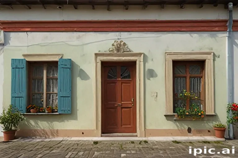 background of the house