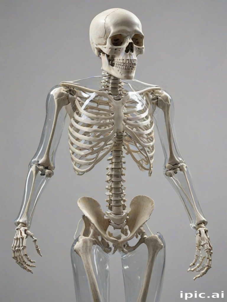 Detailed Anatomical Model of a Human Skeleton for Educational Purposes