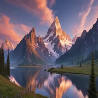 aesthetic mountain wallpaper