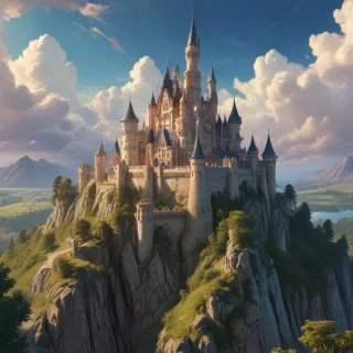 castle in cartoon