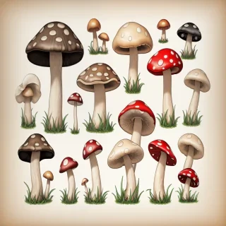 mushroom illustrations