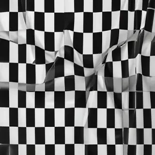 black and white checkered background