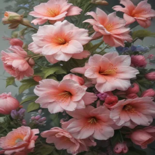 aesthetic flowers drawing