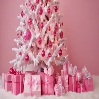 pink christmas pictures