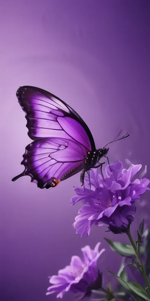 purple wallpapers butterfly
