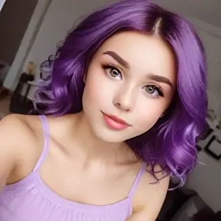 purple cute
